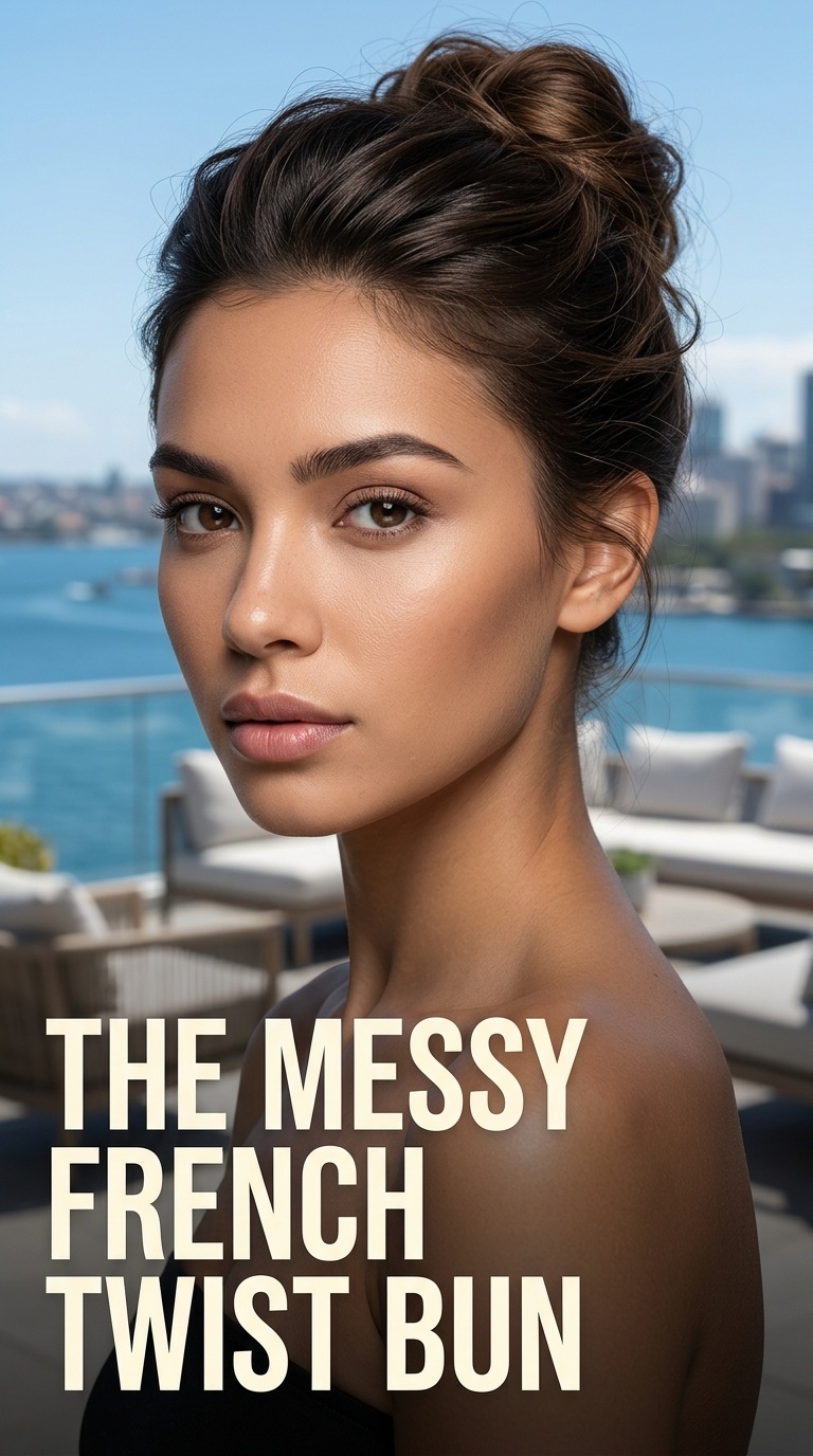 The Messy French Twist Bun