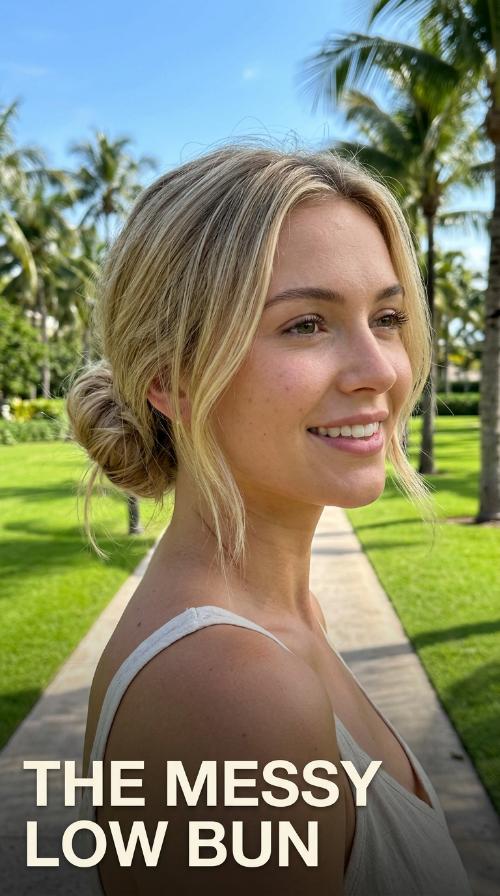 The Messy Low Bun