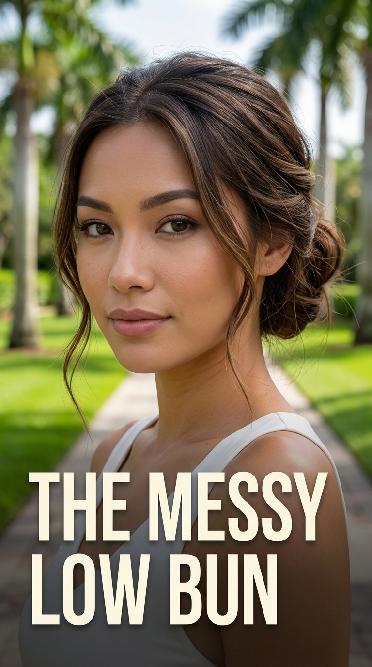 The Messy Low Bun
