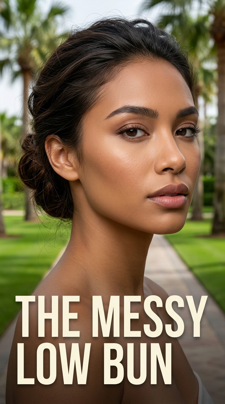 The Messy Low Bun