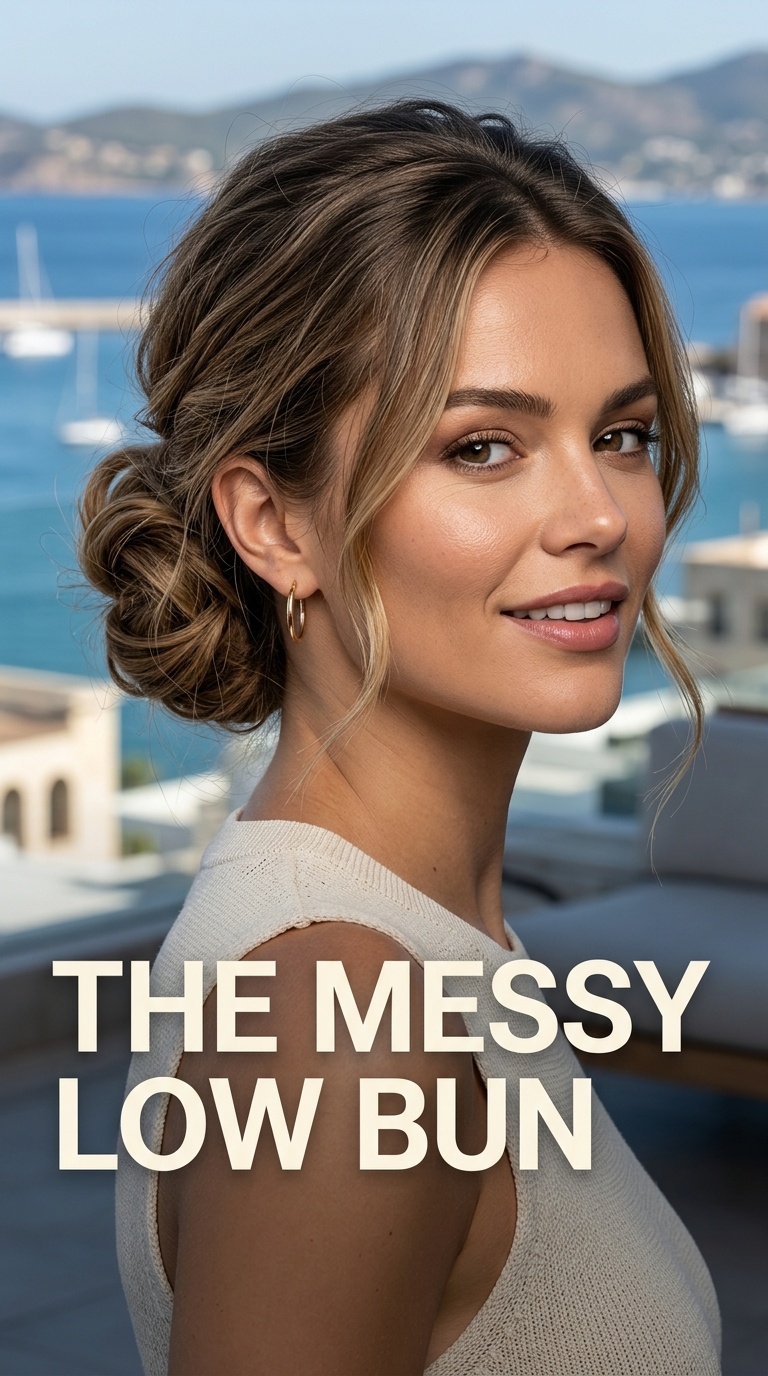 The Messy Low Bun