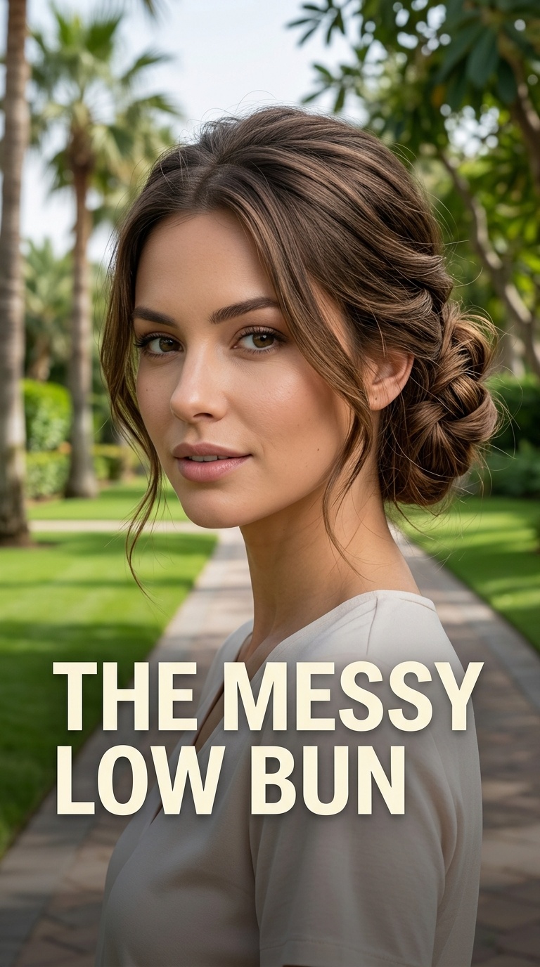The Messy Low Bun
