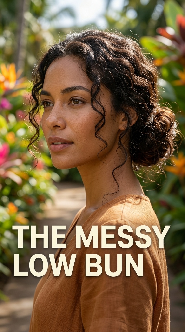 The Messy Low Bun