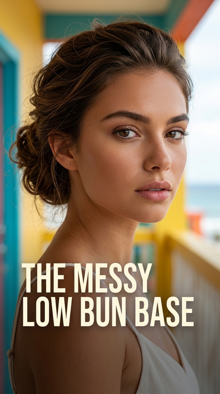 The Messy Low Bun Base