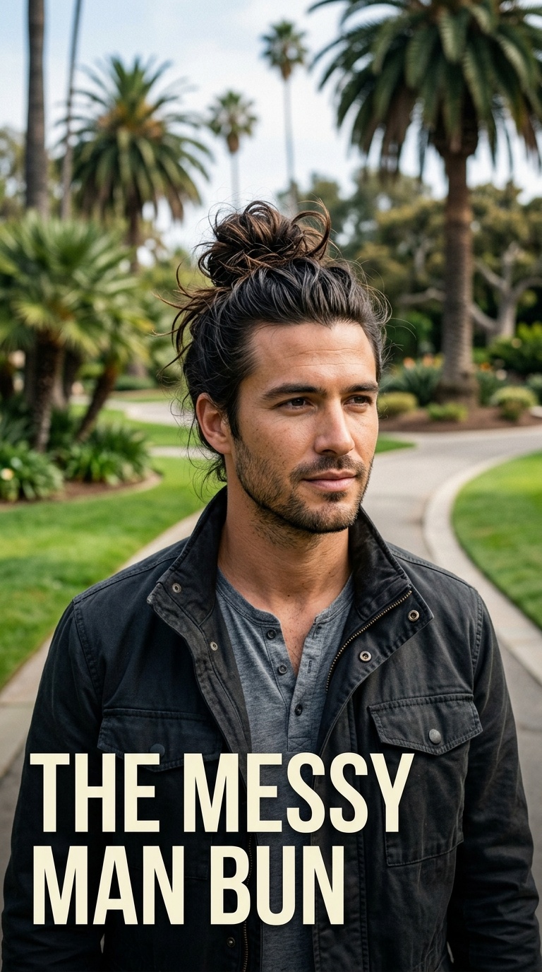 The Messy Man Bun
