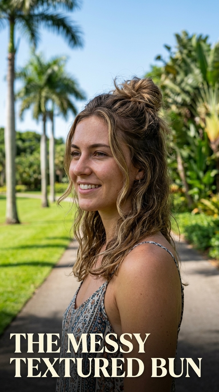The Messy Textured Bun