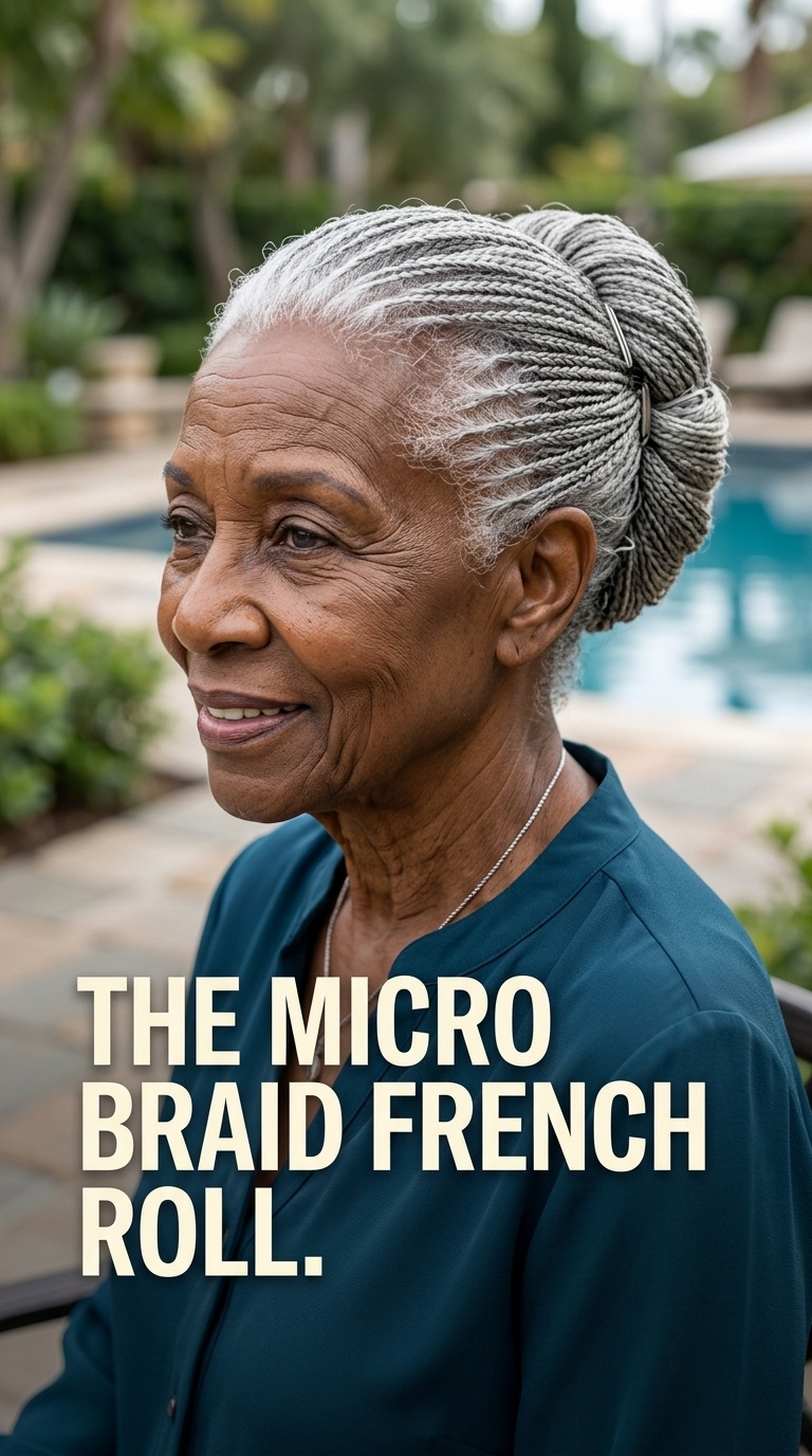 The Micro Braid French Roll