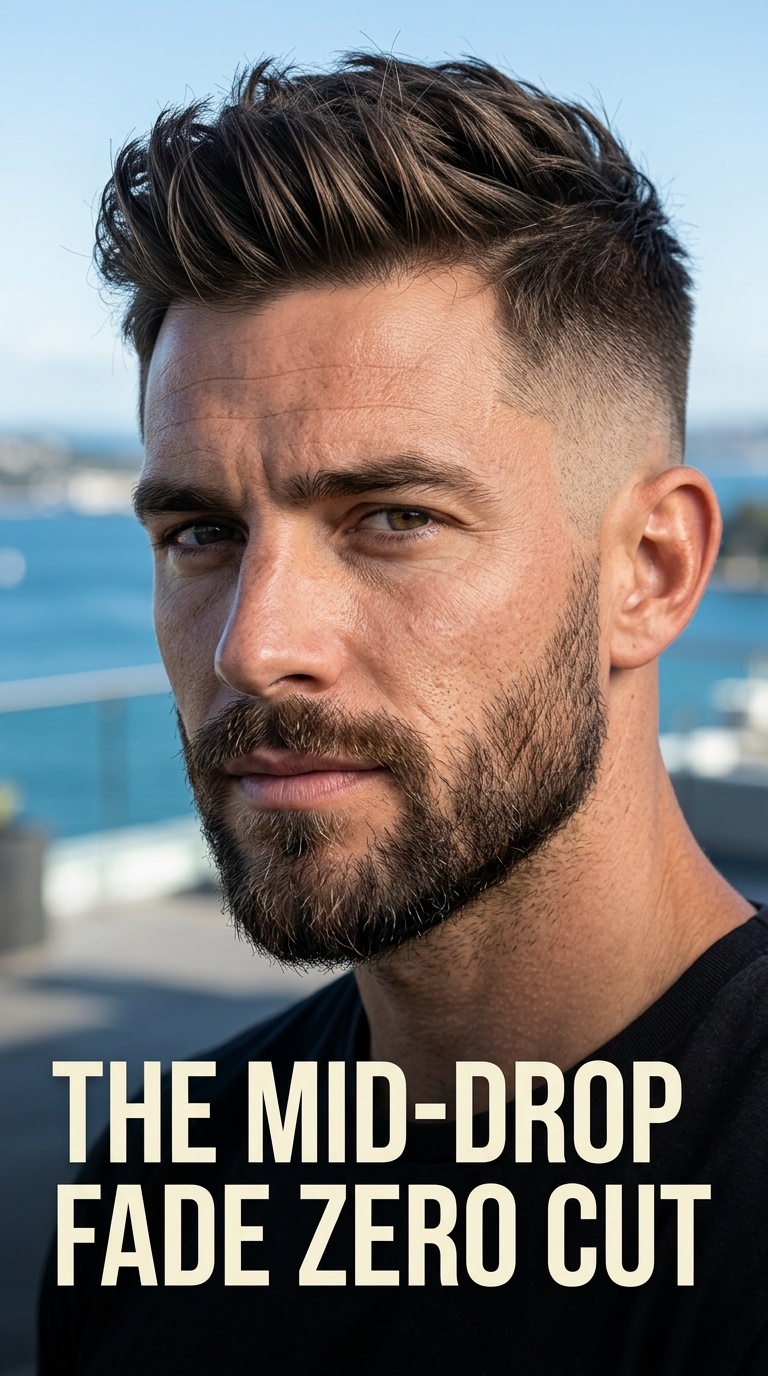 The Mid-Drop Fade Zero Cut