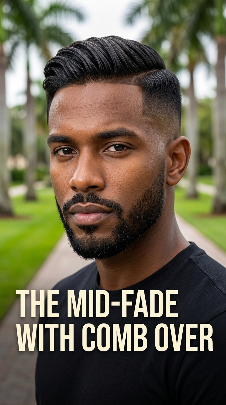 The Mid-Fade with Comb Over