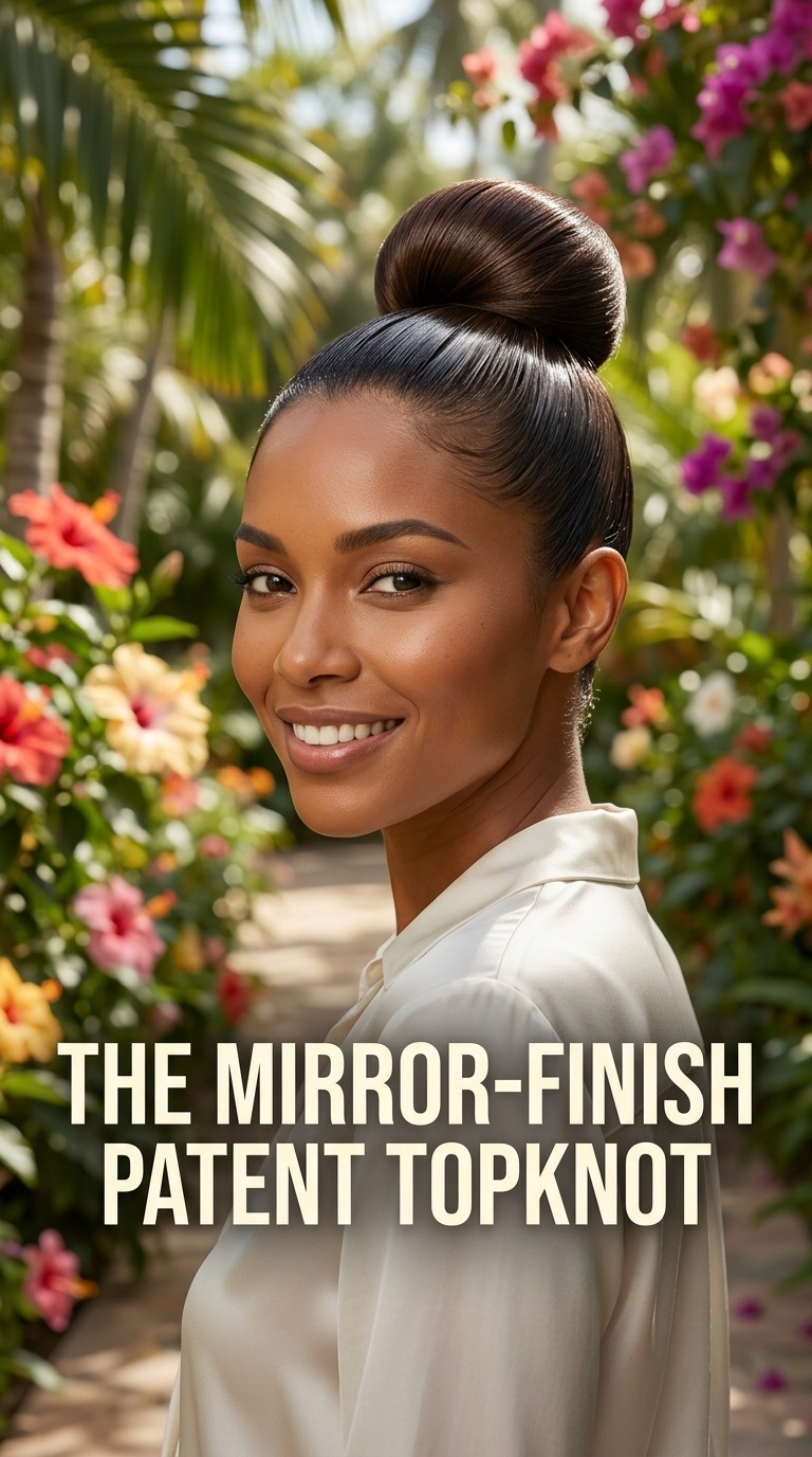 The Mirror-Finish Patent Topknot