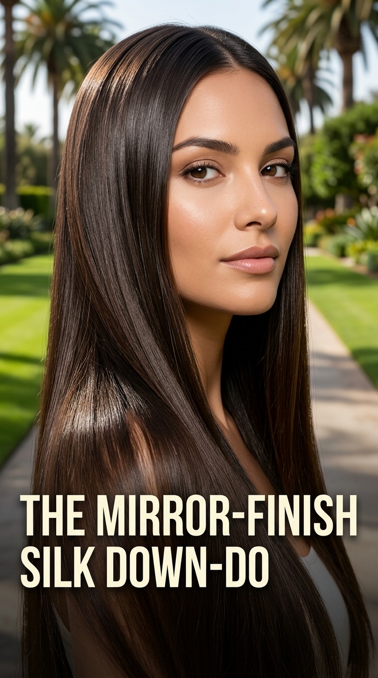 The Mirror-Finish Silk Down-Do