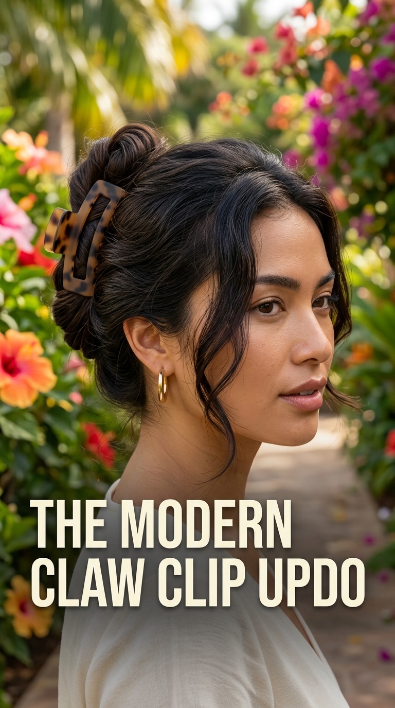 The Modern Claw Clip Updo