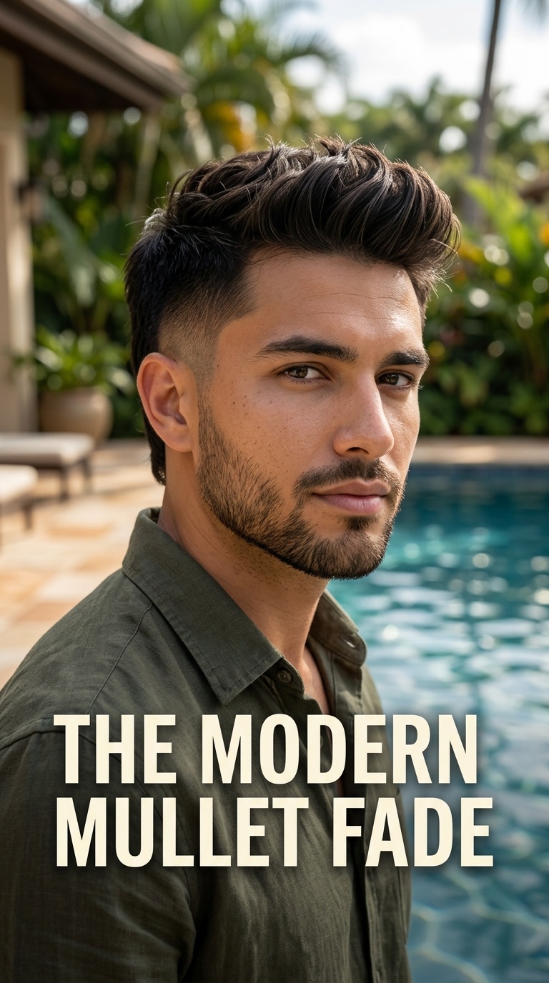 The Modern Mullet Fade