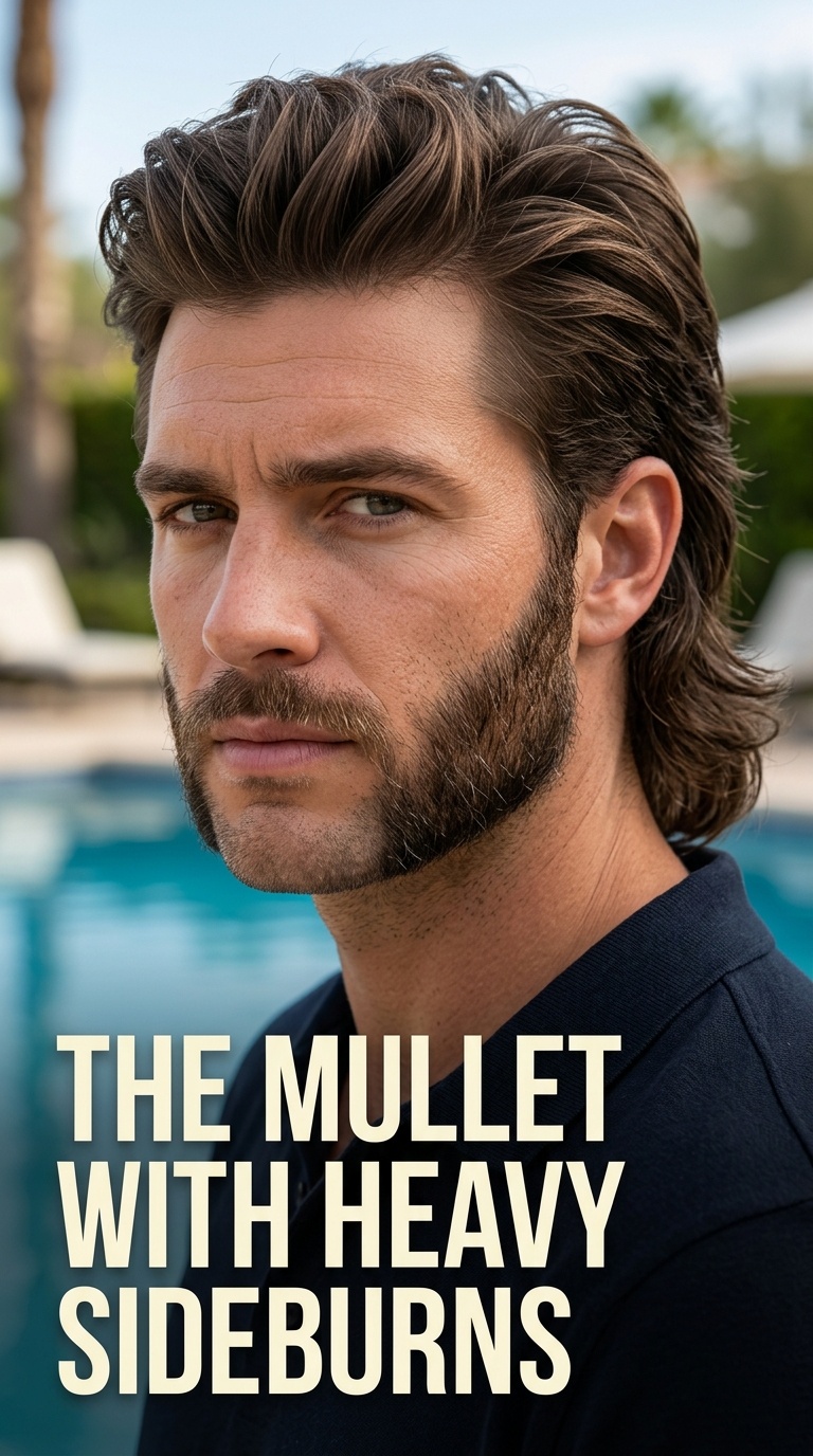 The Mullet with Heavy Sideburns
