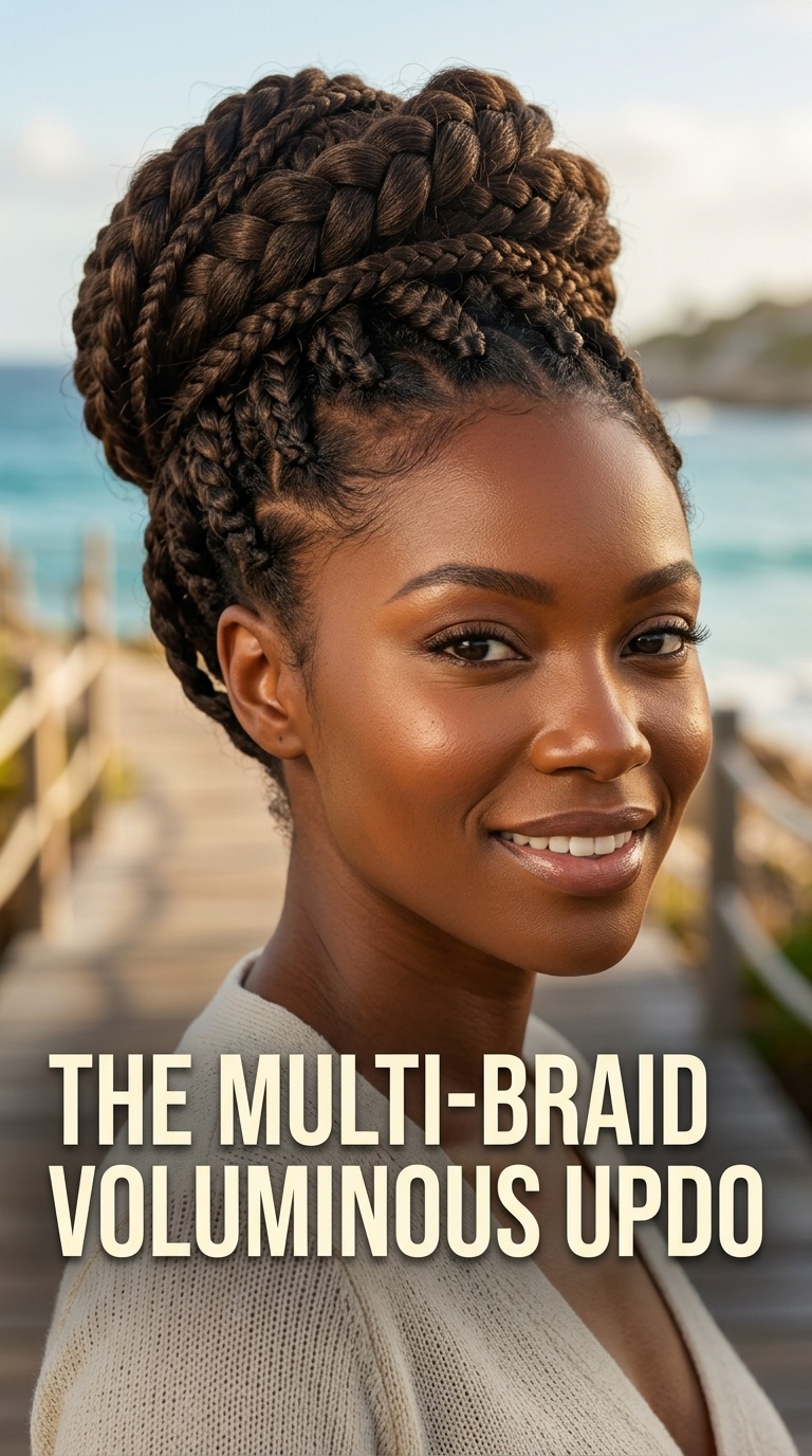 The Multi-Braid Voluminous Updo
