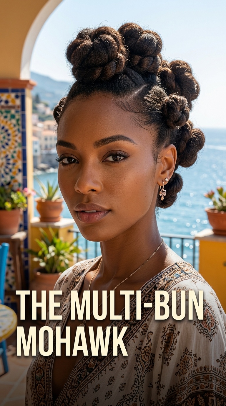 The Multi-Bun Mohawk