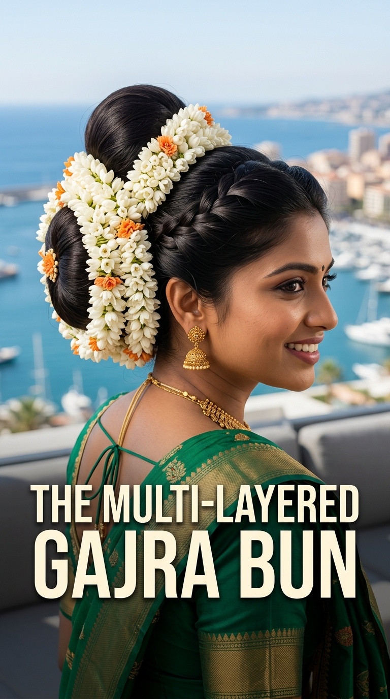 The Multi-Layered Gajra Bun