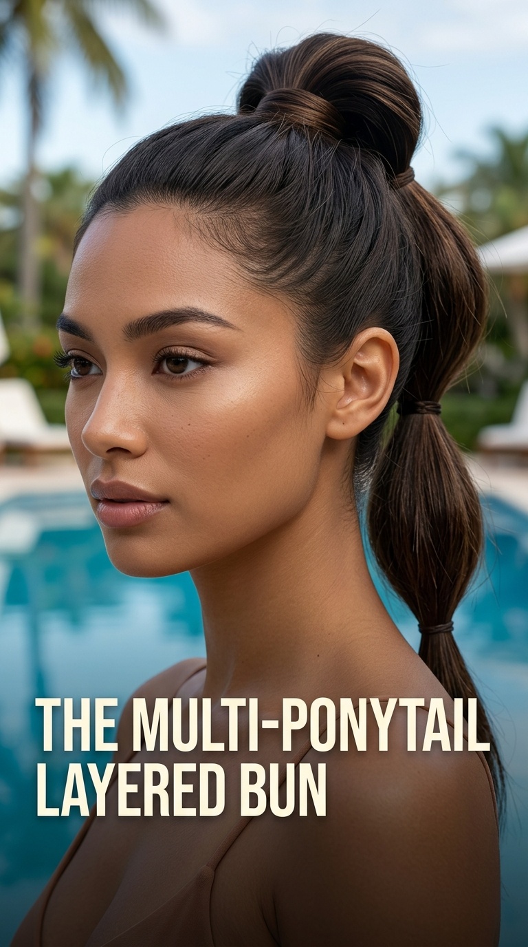The Multi-Ponytail Layered Bun