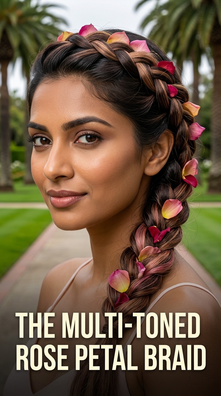 The Multi-Toned Rose Petal Braid