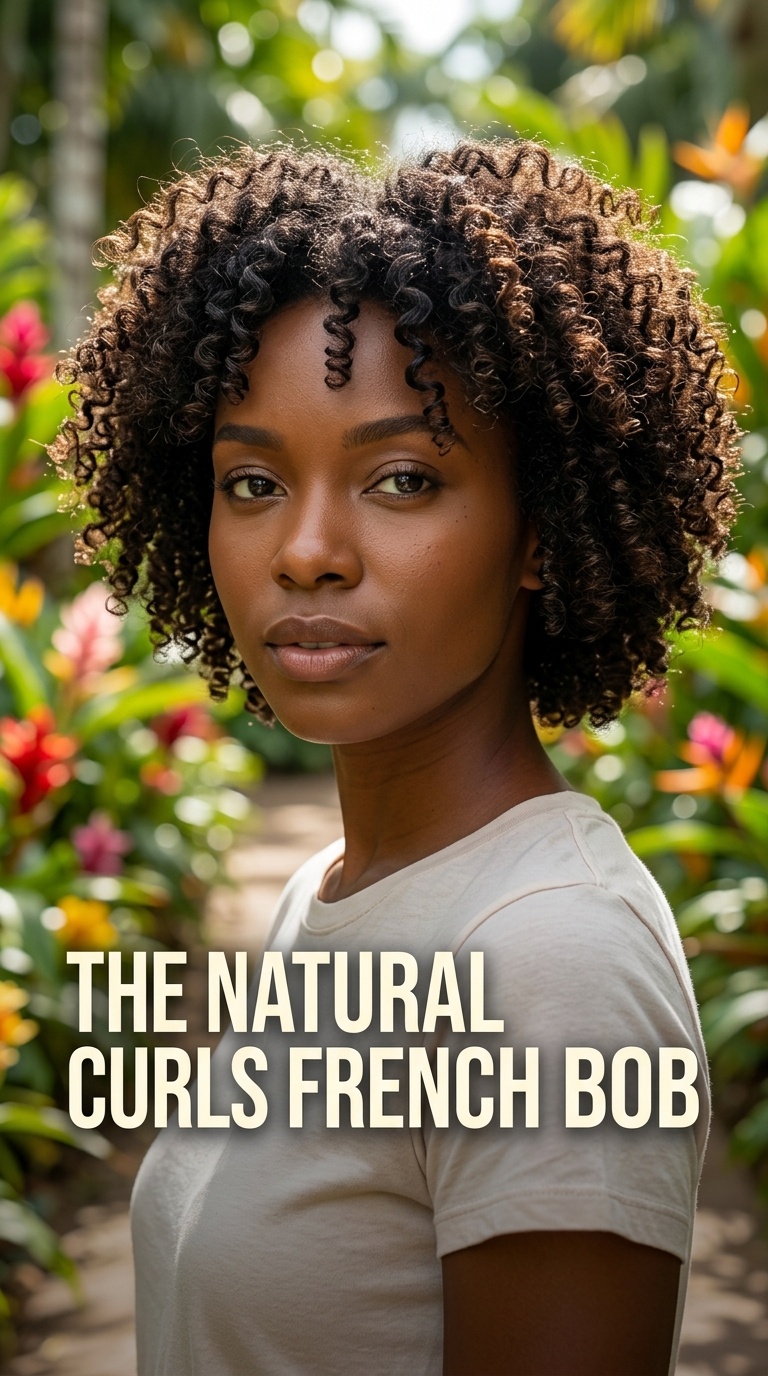 The Natural Curls French Bob
