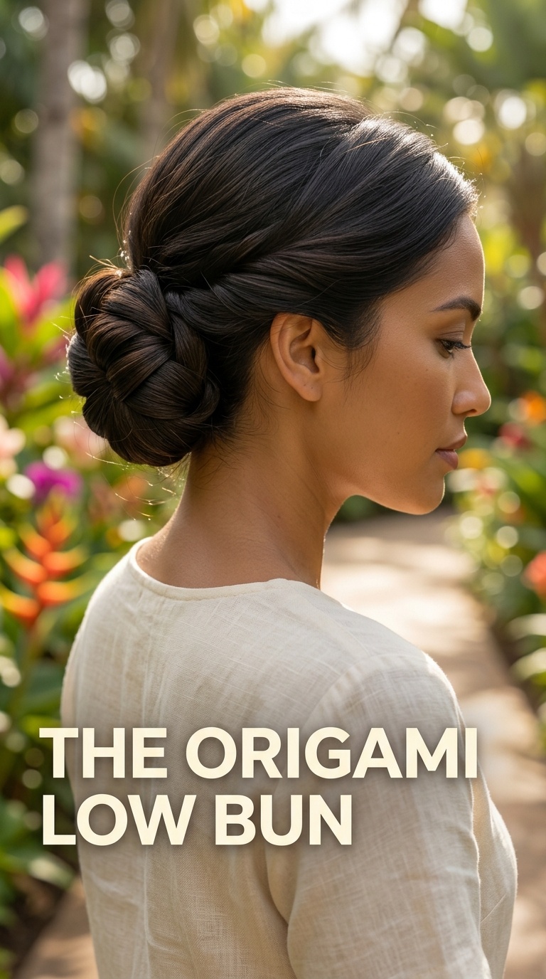 The Origami Low Bun