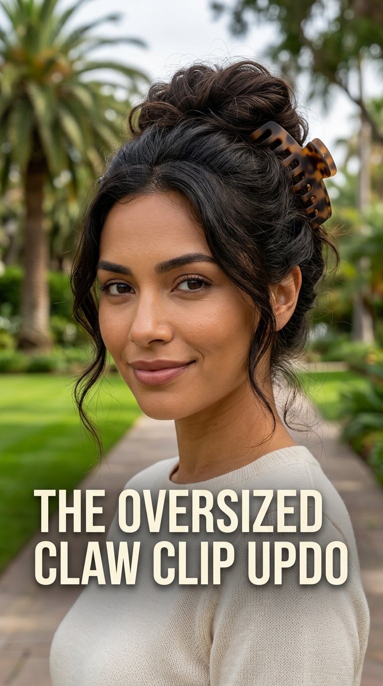 The Oversized Claw Clip Updo