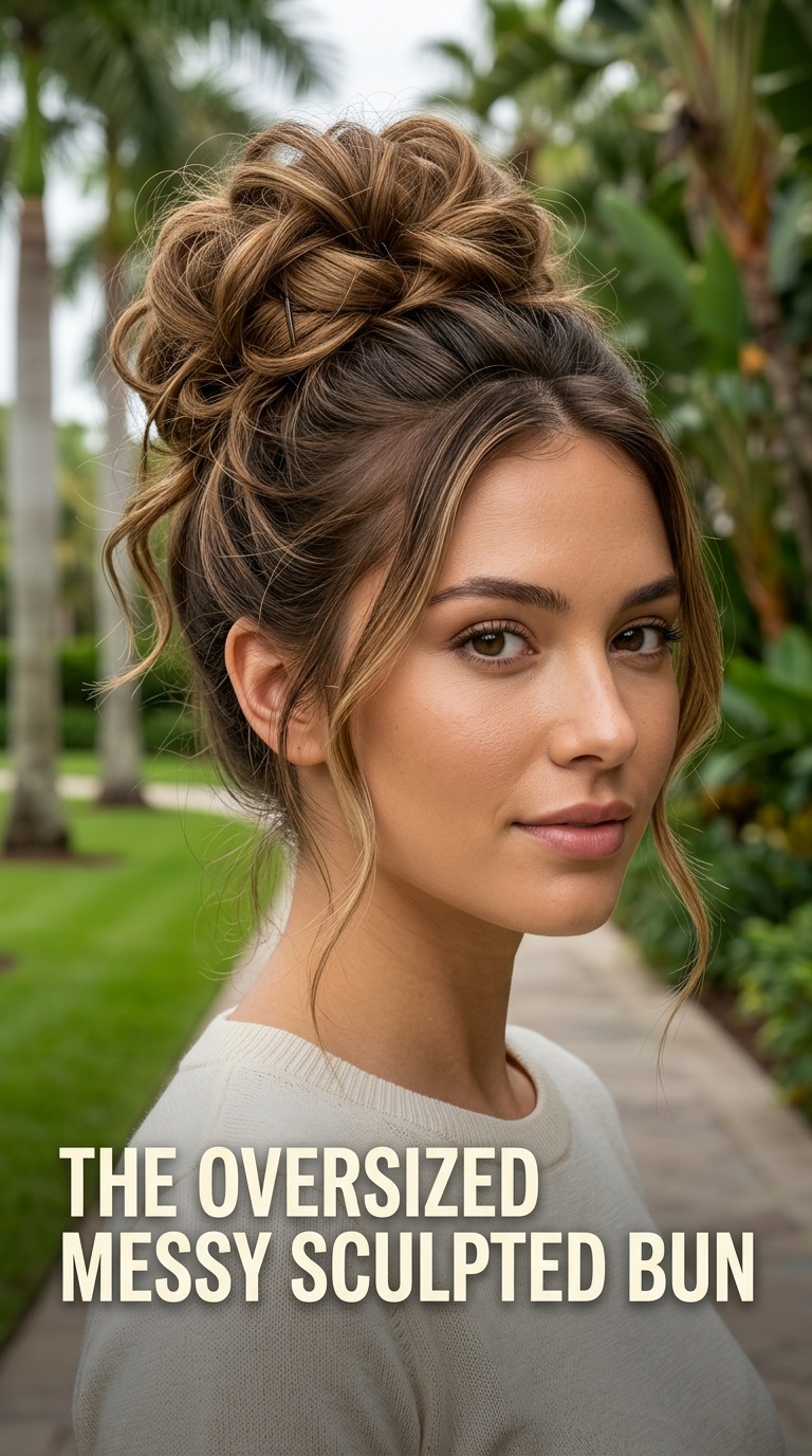 The Oversized Messy Sculpted Bun
