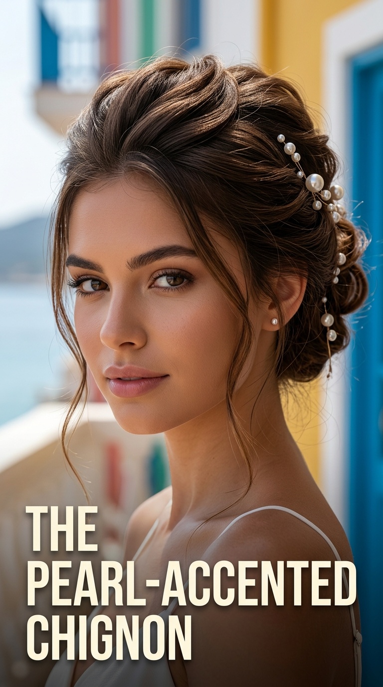 The Pearl-Accented Chignon