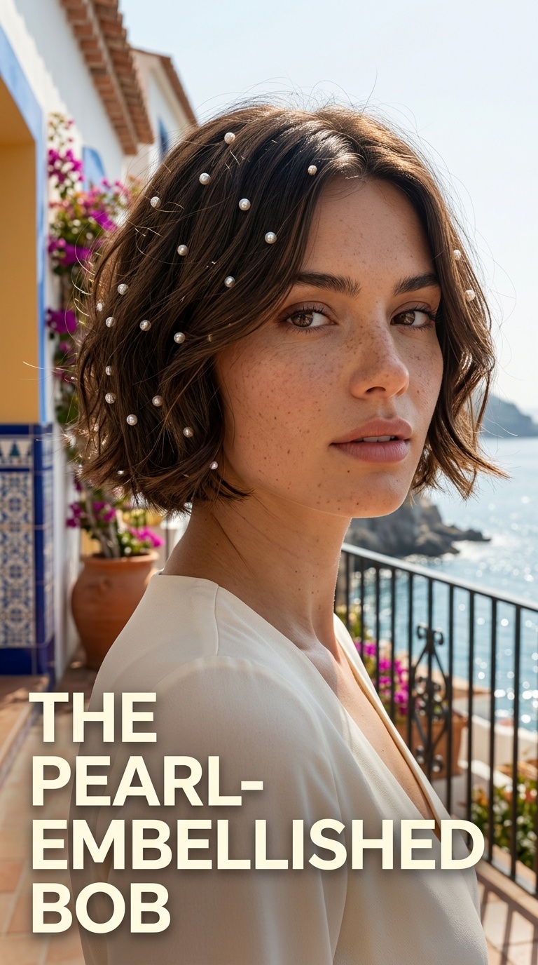 The Pearl-Embellished Bob