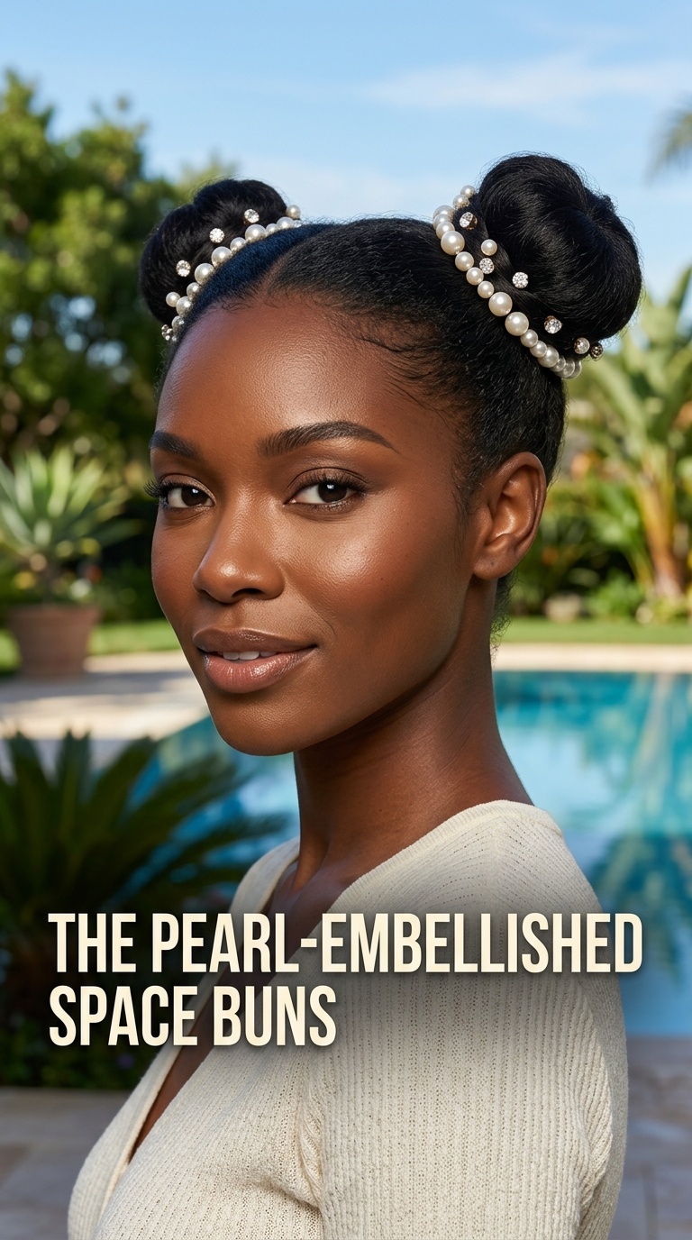 The Pearl-Embellished Space Buns