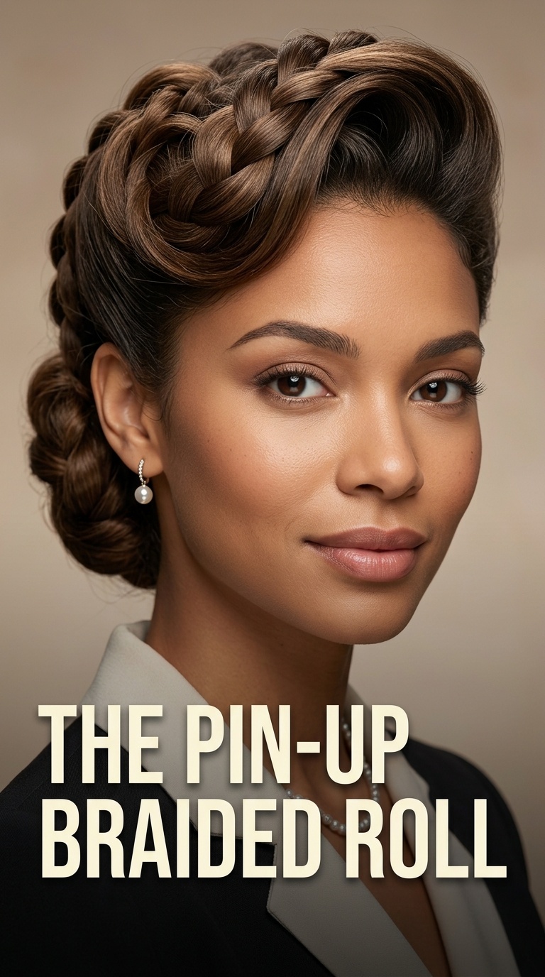 The Pin-up Braided Roll