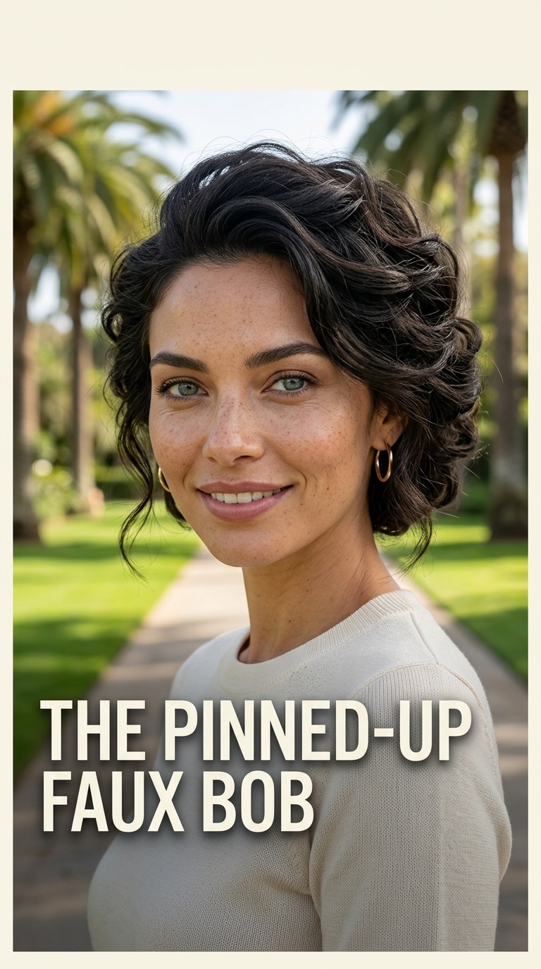 The Pinned-Up Faux Bob