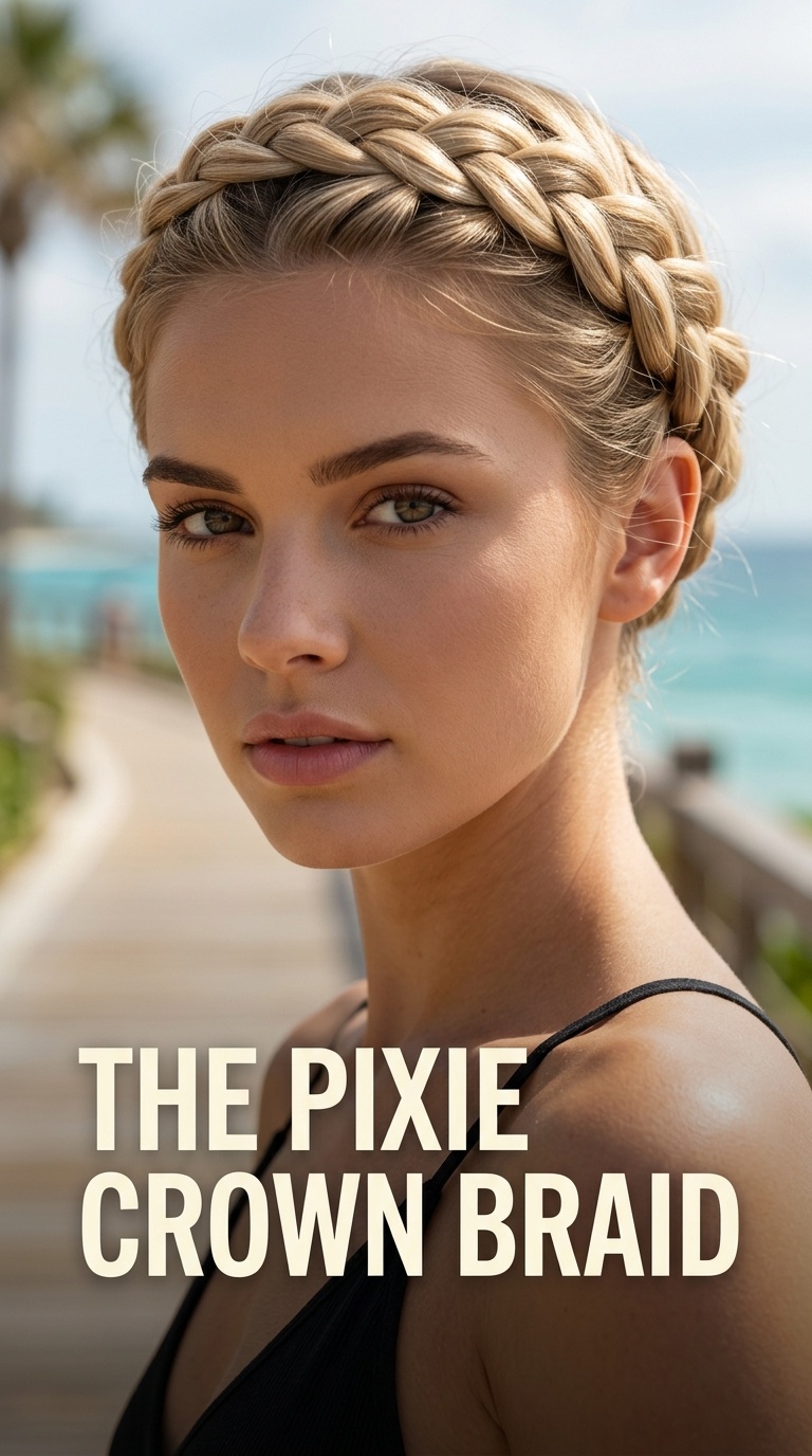 The Pixie Crown Braid