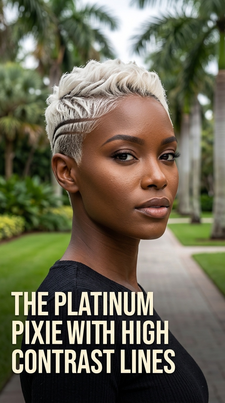 The Platinum Pixie with High Contrast Lines