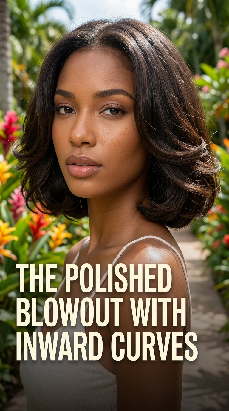 The Polished Blowout with Inward Curves