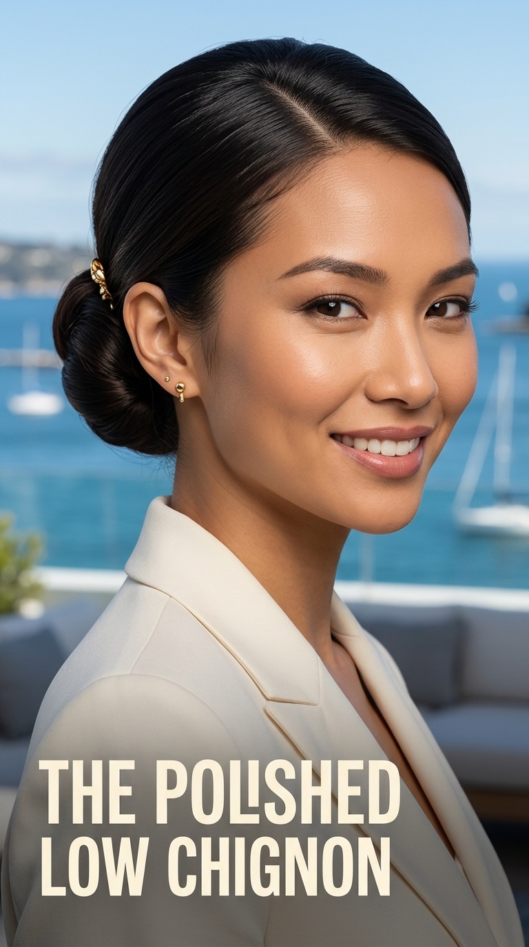 The Polished Low Chignon
