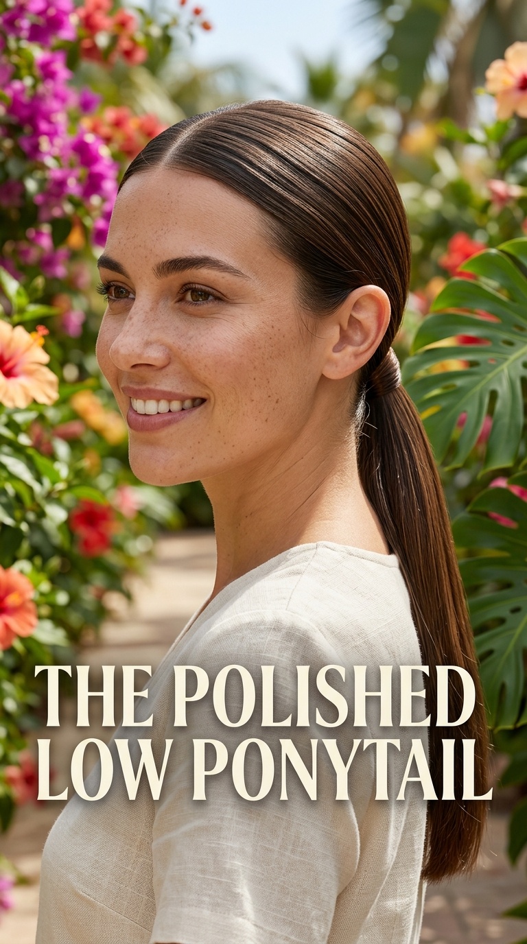 The Polished Low Ponytail