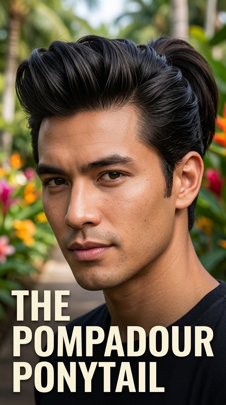 The Pompadour Ponytail