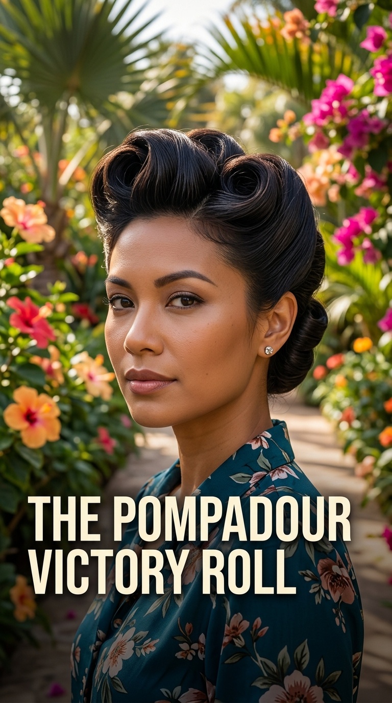 The Pompadour Victory Roll