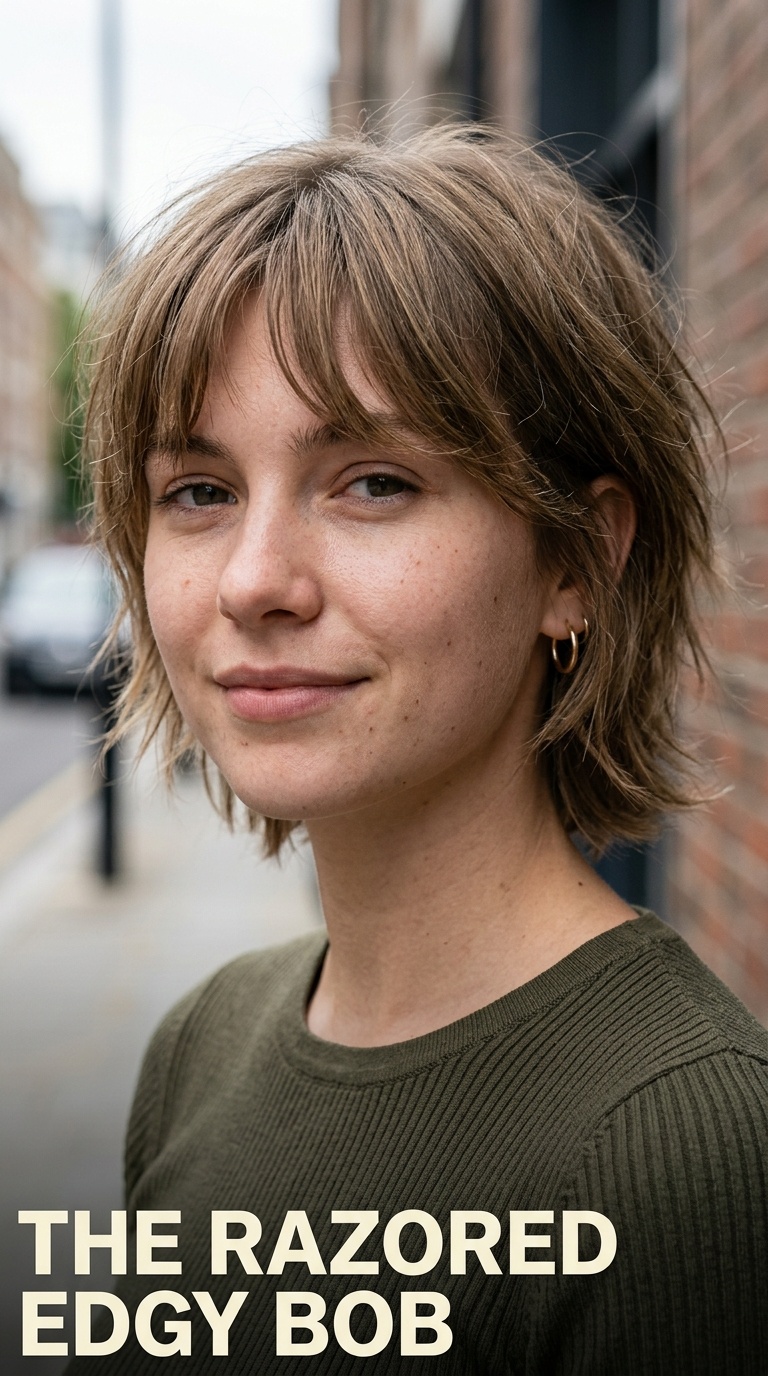 The Razored Edgy Bob