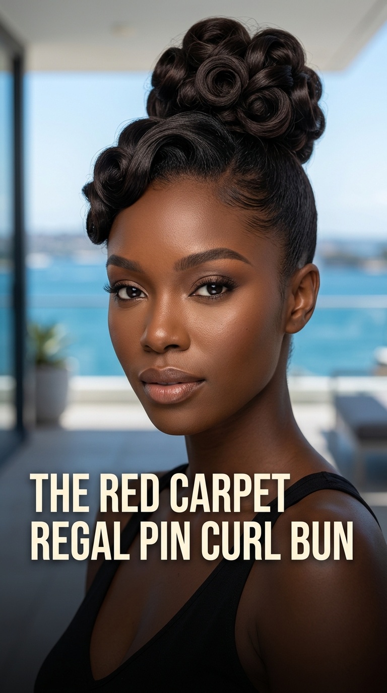 The Red Carpet Regal Pin Curl Bun