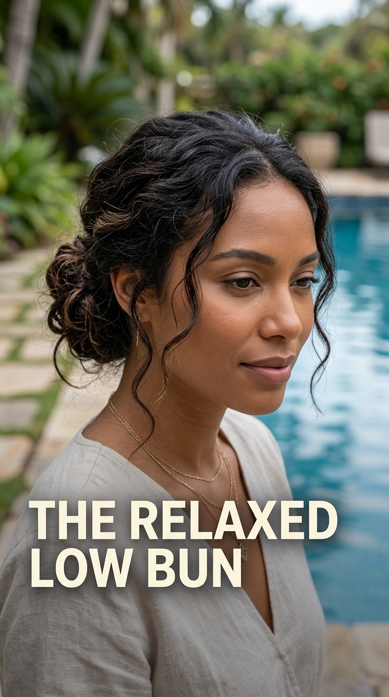 The Relaxed Low Bun