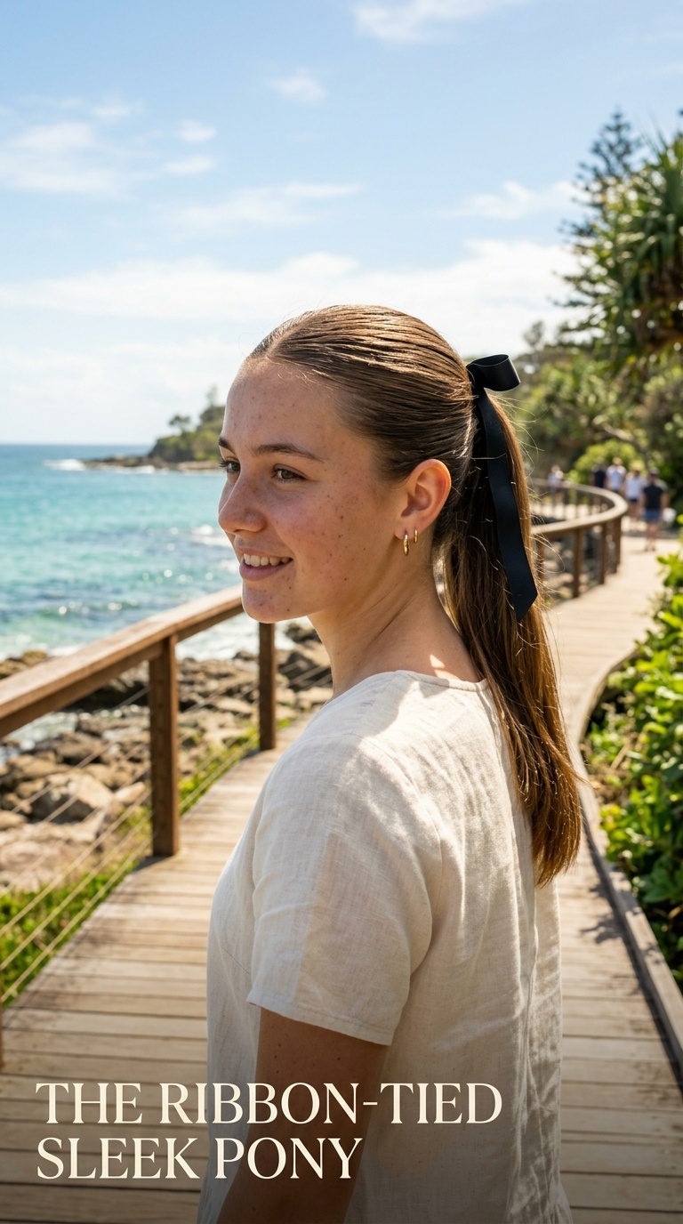 The Ribbon-Tied Sleek Pony