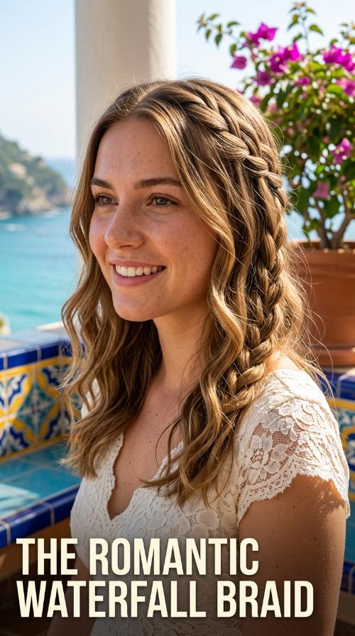 The Romantic Waterfall Braid