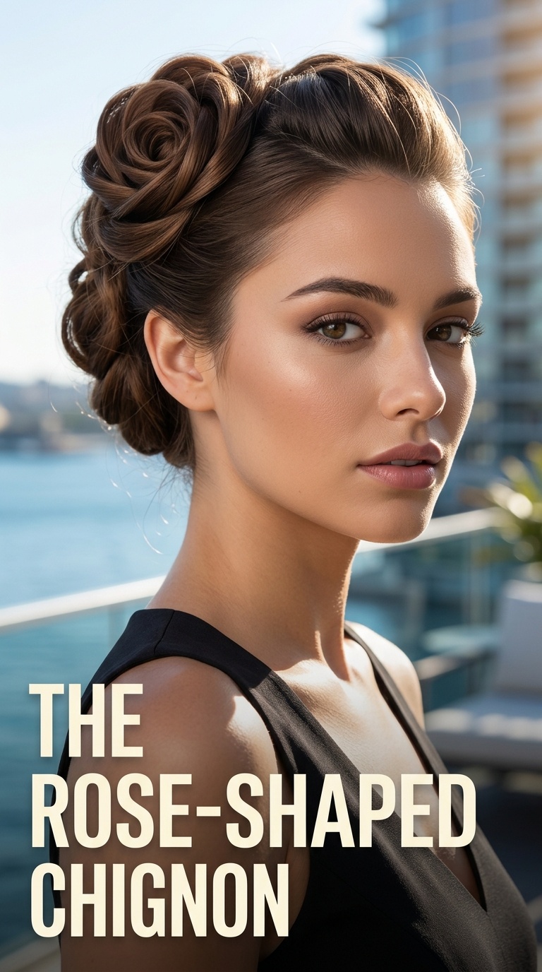 The Rose-Shaped Chignon