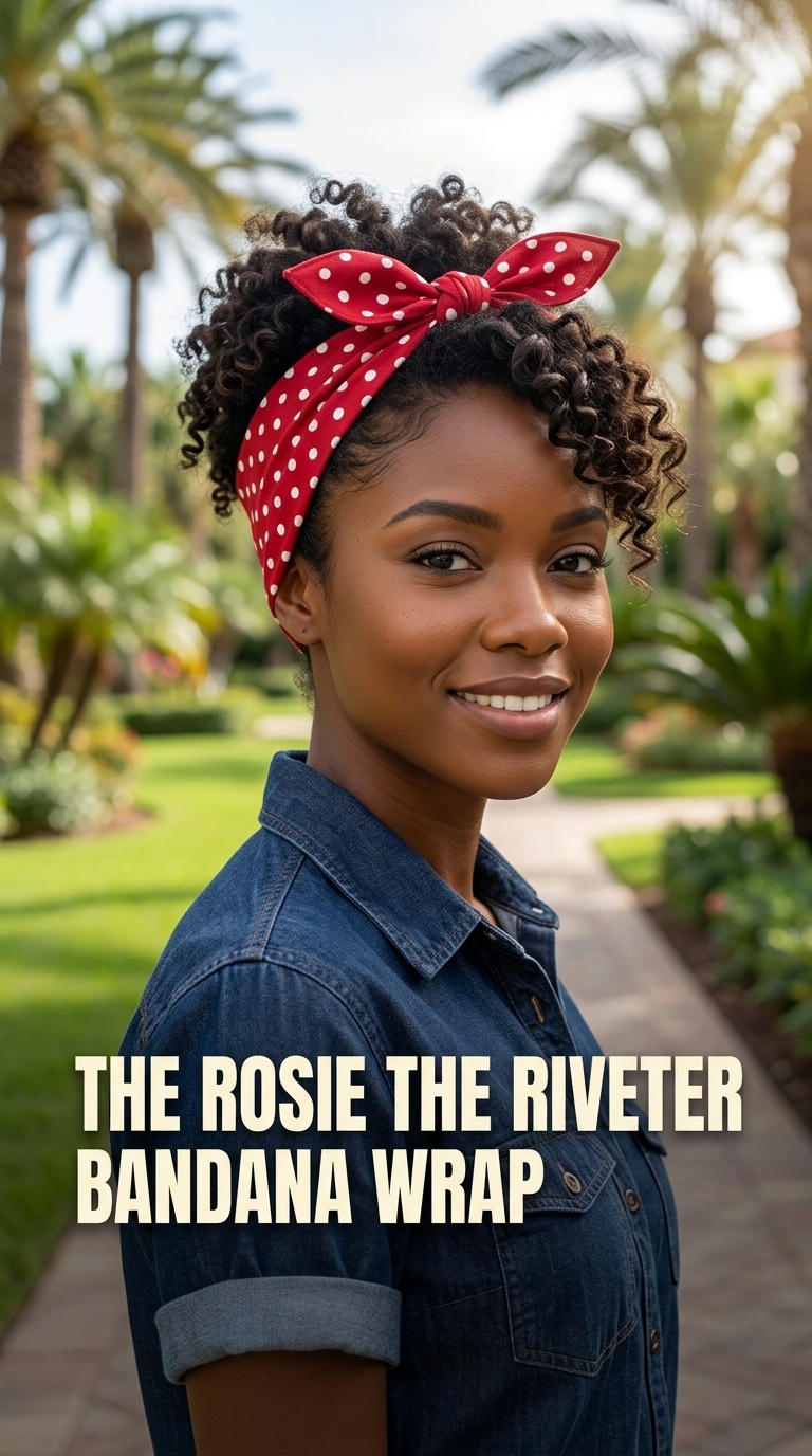 The Rosie the Riveter Bandana Wrap