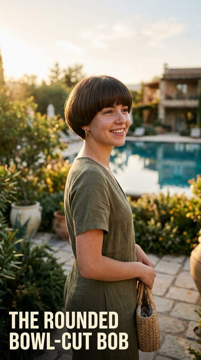 The Rounded Bowl-Cut Bob