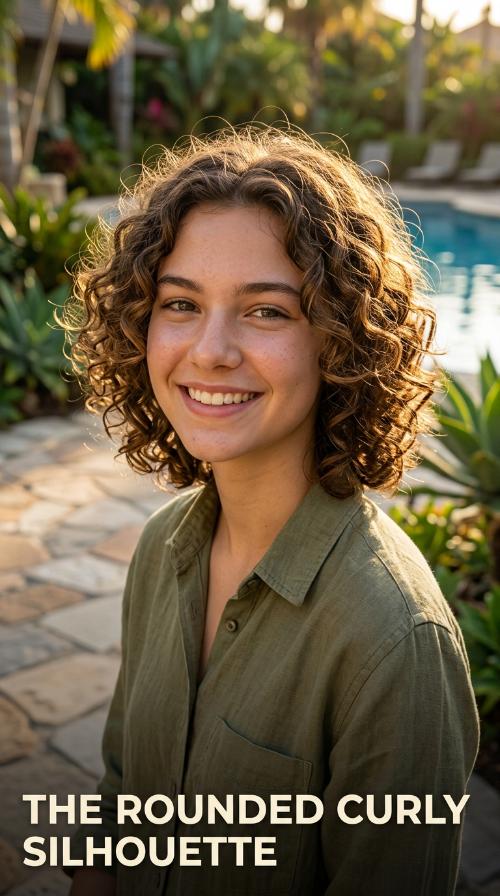 The Rounded Curly Silhouette
