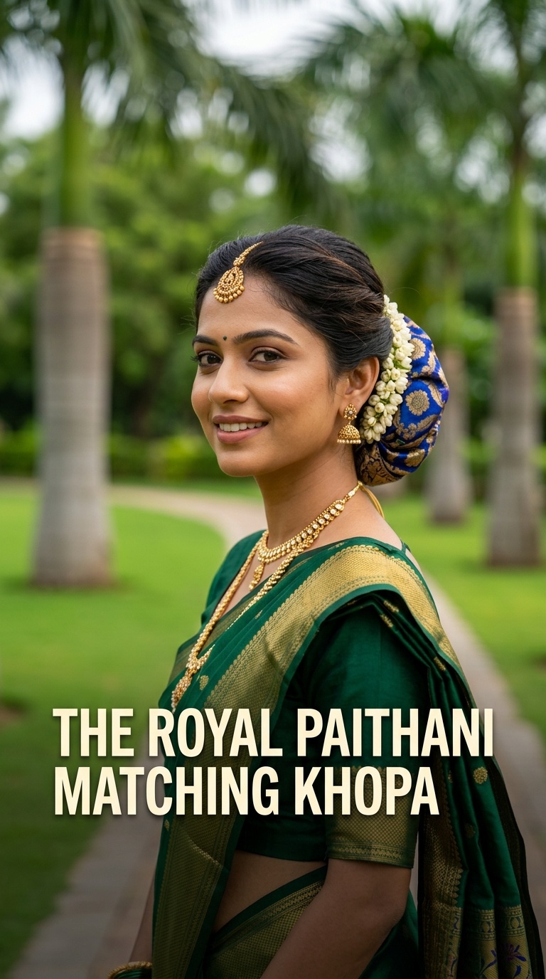 The Royal Paithani Matching Khopa