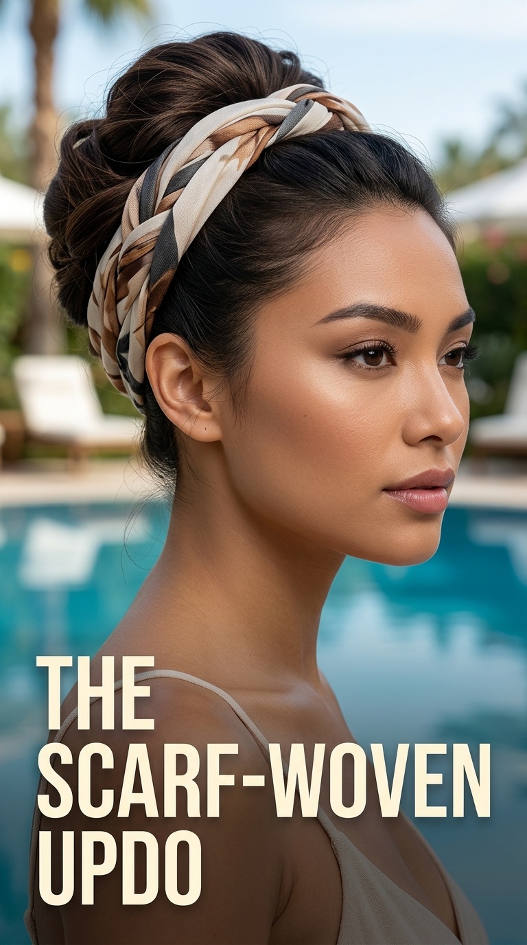 The Scarf-Woven Updo